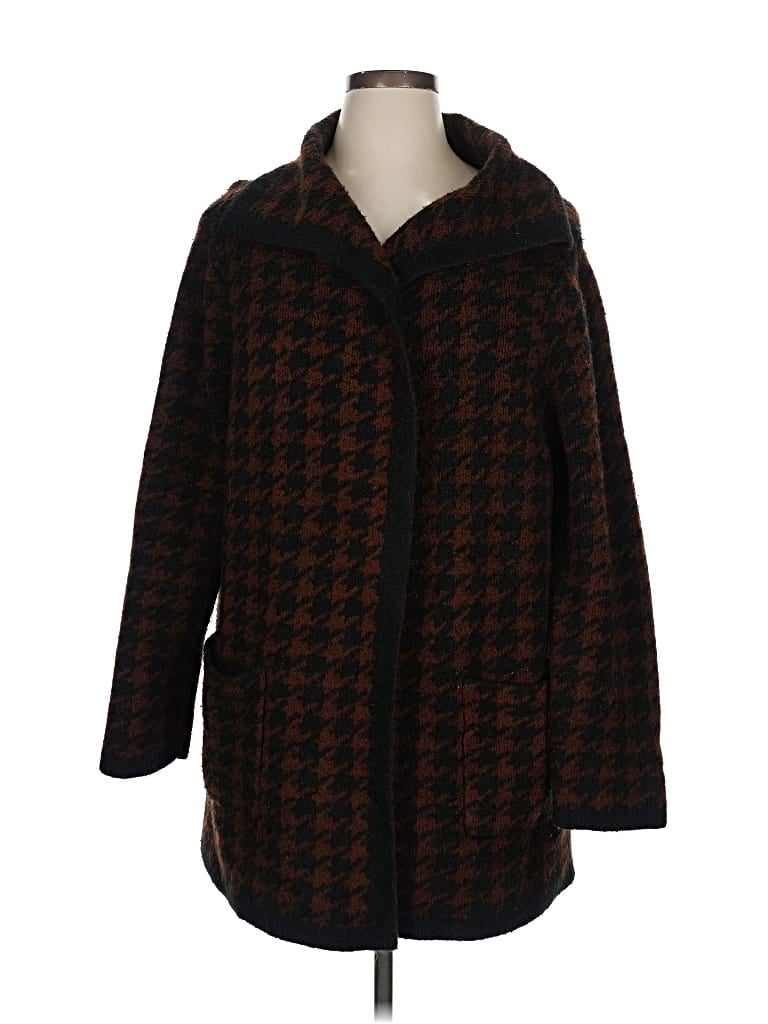 Pre-owned Max Studio Cardigan Sweater In Brown