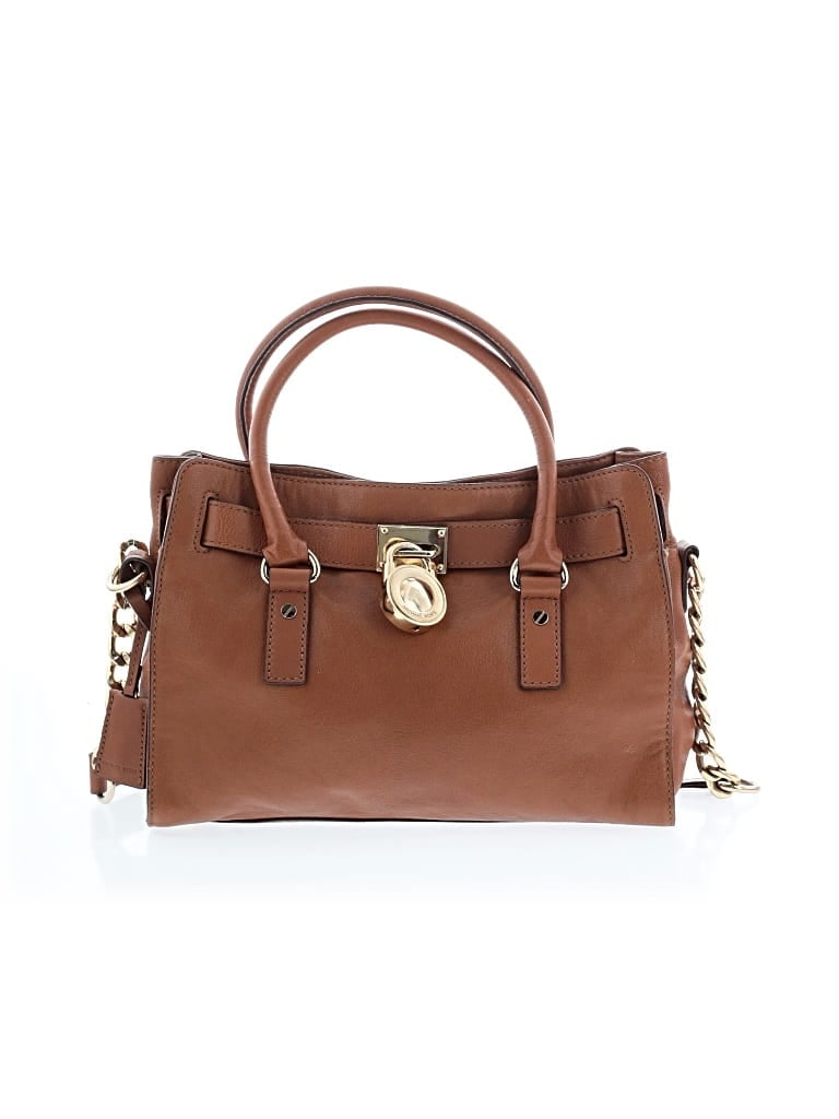 Pre-owned Michael Michael Kors Leather Satchel In Brown