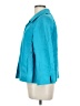 Talbots 100% Linen Teal 3/4 Sleeve Button-Down Shirt Size L - photo 5