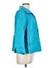 Talbots 100% Linen Teal 3/4 Sleeve Button-Down Shirt Size L - photo 4