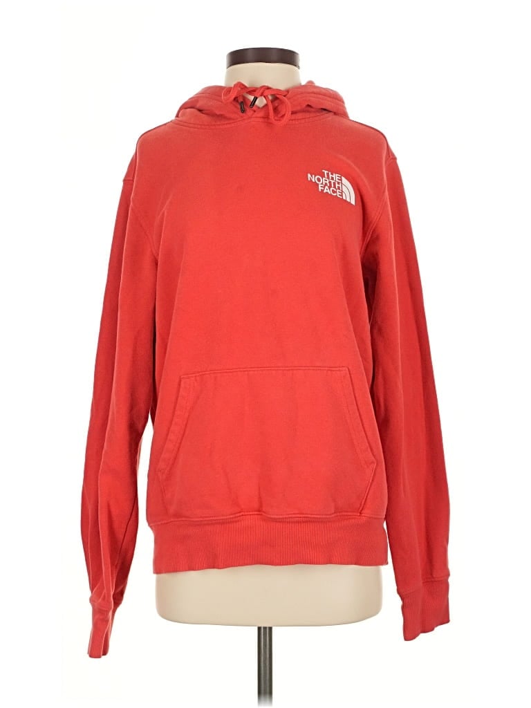 Pre-owned The North Face Pullover Hoodie In Red
