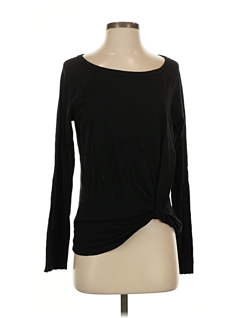 Pre-owned Sanctuary Long Sleeve T-shirt In Black