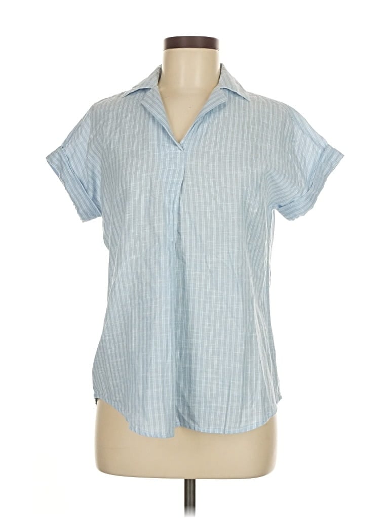 Pre-owned Da-sh Short Sleeve Blouse In Blue