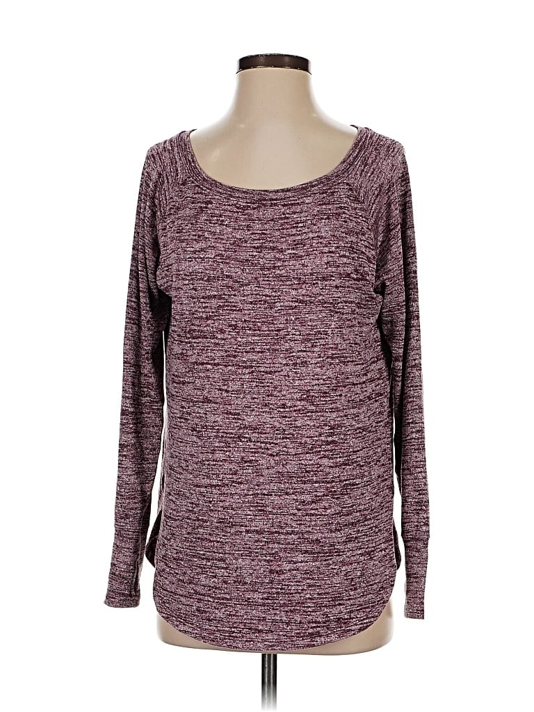Pre-owned Athleta Pullover Sweater In Burgundy