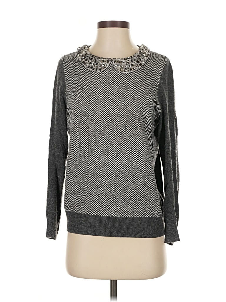 Pre-owned J.crew Factory Store Pullover Sweater In Gray