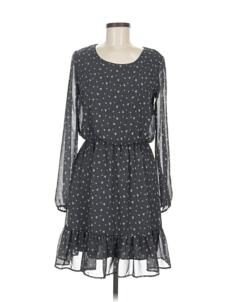 Pre-owned Final Touch Casual Dress In Gray