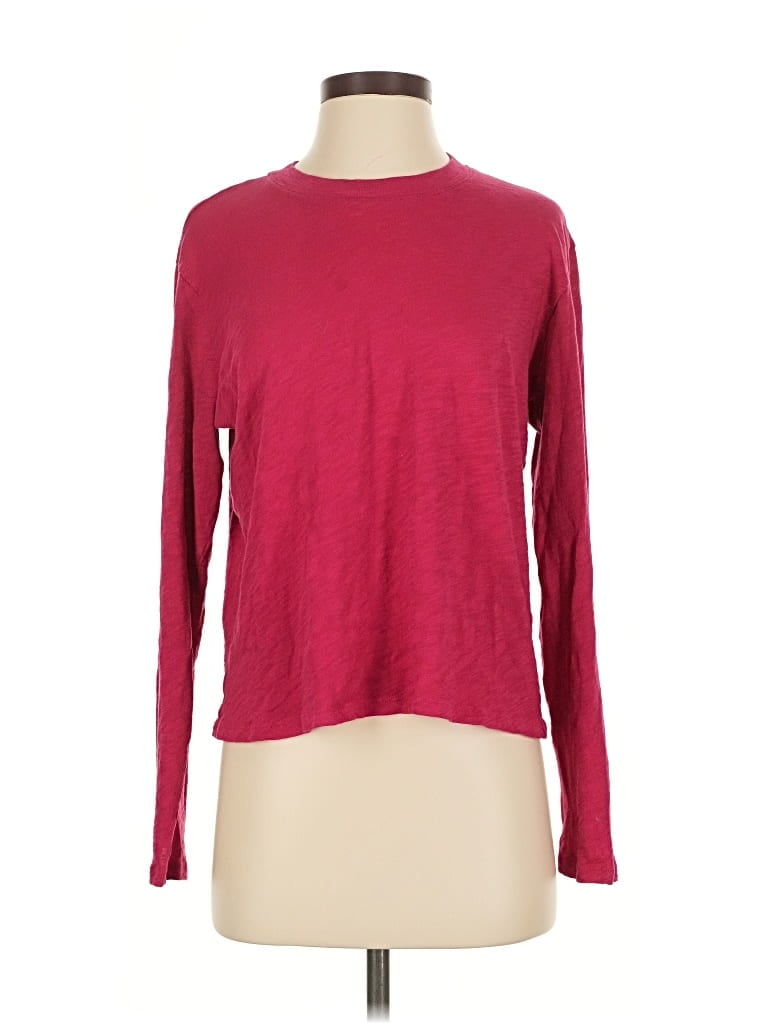 Pre-owned Atm Anthony Thomas Melillo Long Sleeve T-shirt In Pink