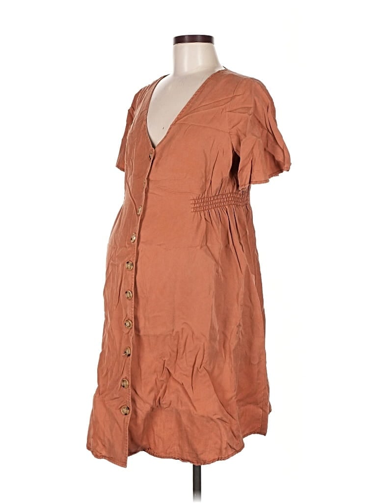 Pre-owned Ingrid & Isabel Casual Dress In Brown