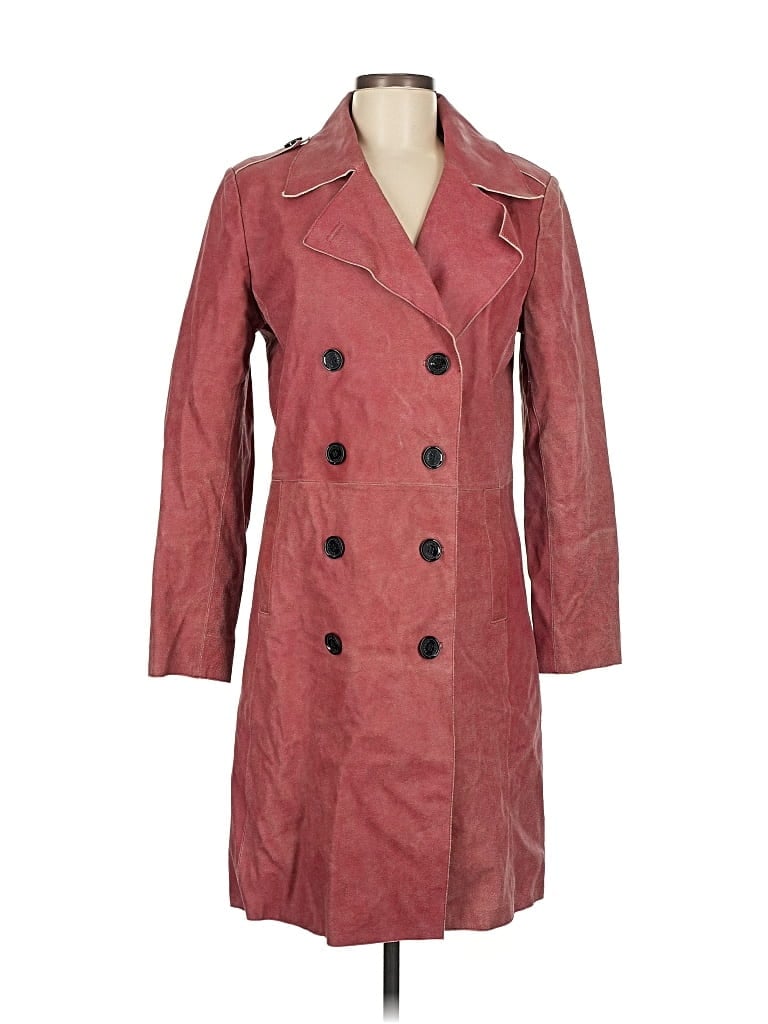 Pre-owned Tommy Hilfiger Leather Jacket In Red