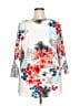 Leota White 3/4 Sleeve Blouse Size 2X - photo 2