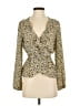 Max Studio 100% Polyester Gold Long Sleeve Blouse Size XS - photo 1