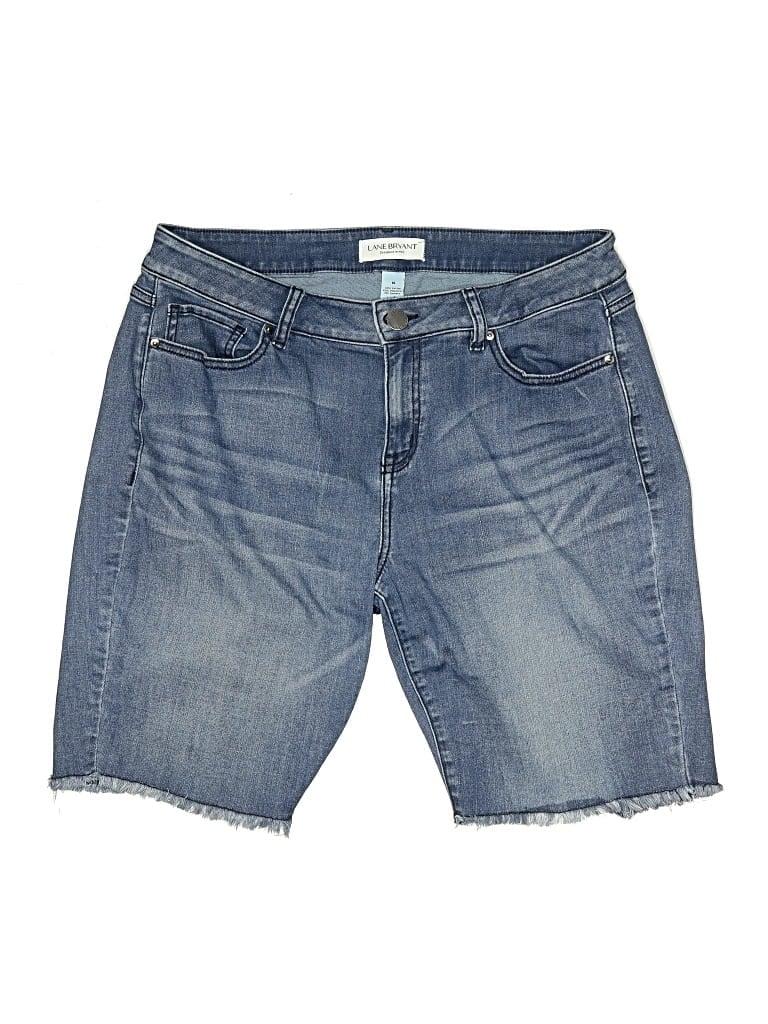 Pre-owned Lane Bryant Denim Shorts In Blue