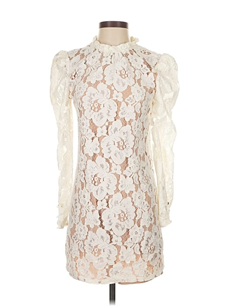 Pre-owned Wayf Cocktail Dress In White