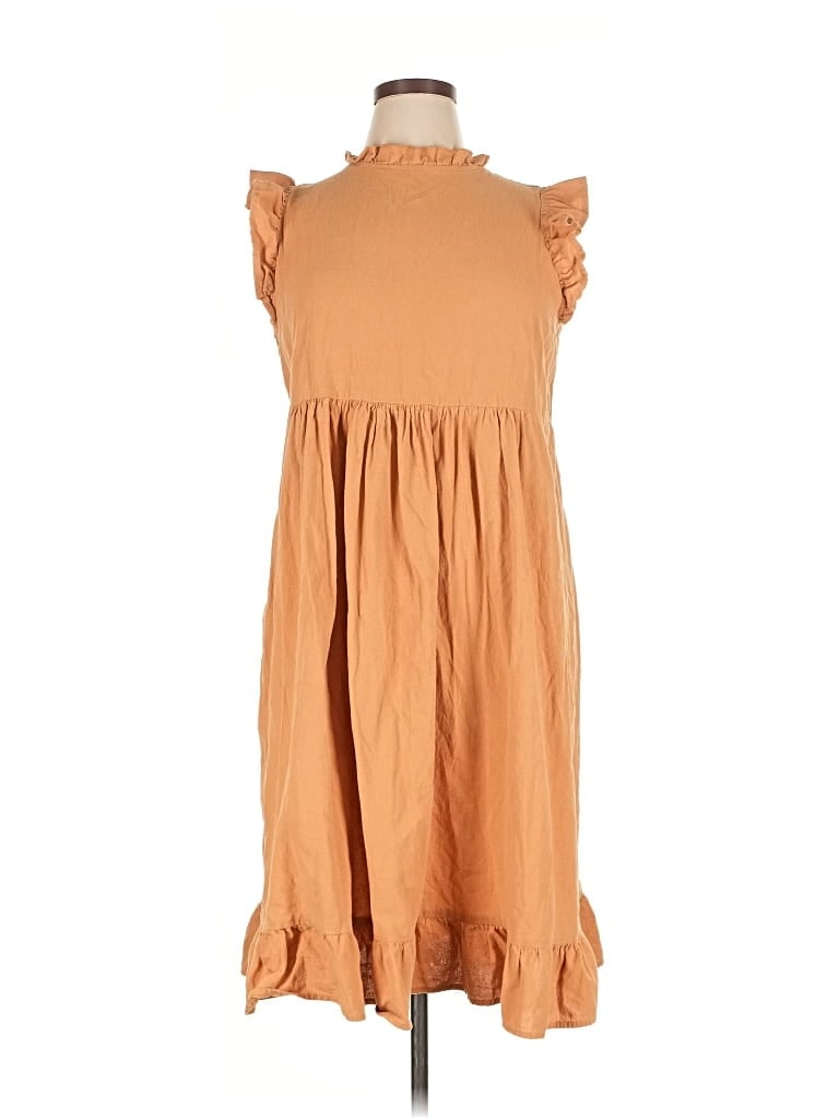 Pre-owned Shein Casual Dress In Brown