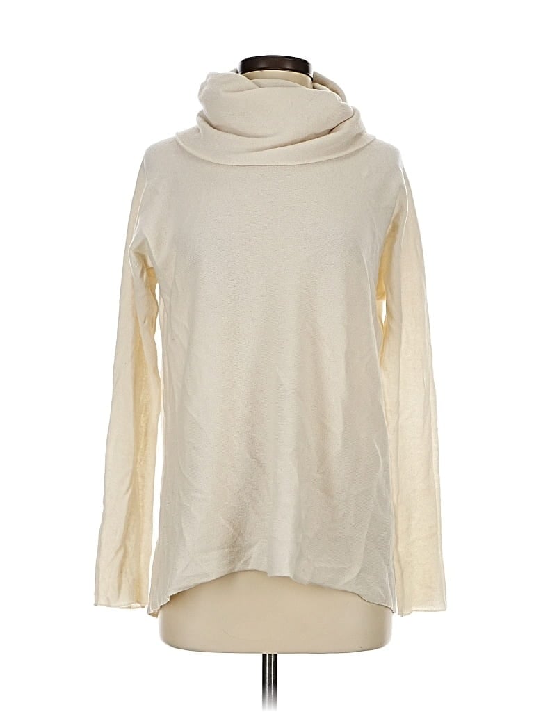 Pre-owned Vince Turtleneck Sweater In White