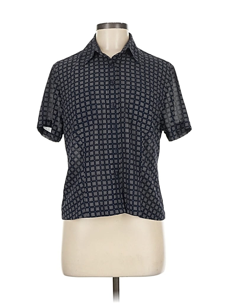 PENDLETON Pre-owned Short Sleeve Blouse In Blue