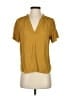 J.Crew 100% Viscose Gold Short Sleeve Blouse Size XS - photo 1