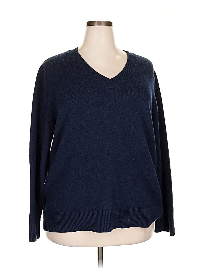 Pre-owned Ann Taylor Loft Pullover Sweater In Blue