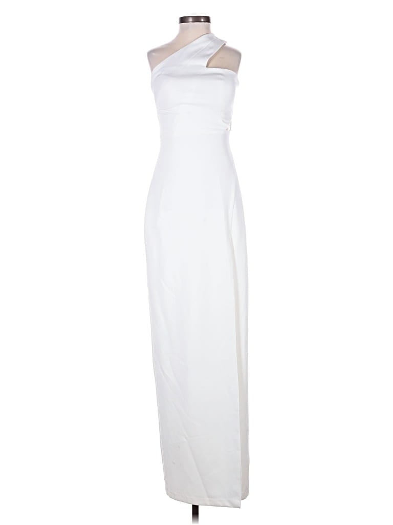 Pre-owned Aidan Mattox Cocktail Dress In White