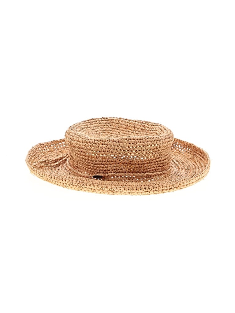 Pre-owned Scala Sun Hat In Brown