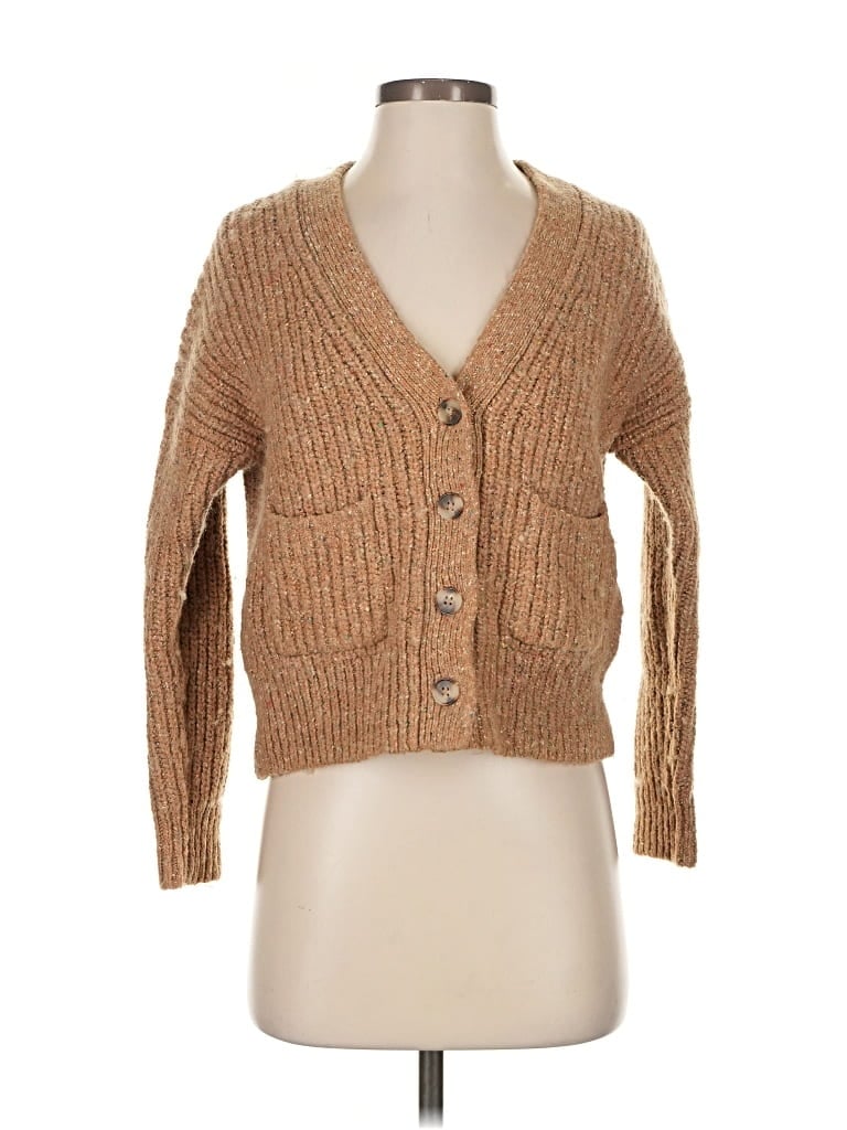 Pre-owned Madewell Cardigan Sweater In Brown