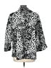 JM Collection Animal Print Silver Blazer Size L - photo 2