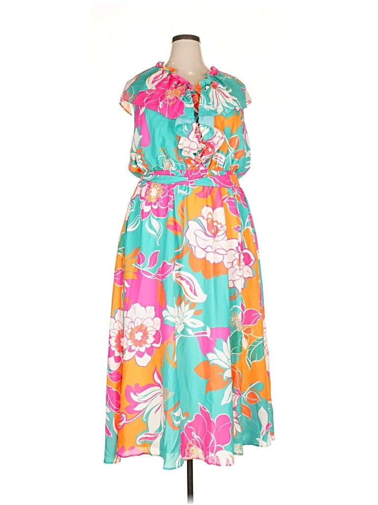 Pre-owned Flying Tomato Casual Dress In Blue