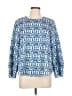 Toccin Blue Long Sleeve Blouse Size L - photo 1