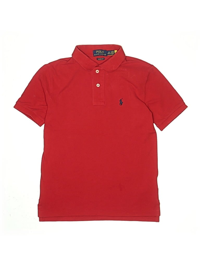 Pre-owned Polo By Ralph Lauren Kids' Short Sleeve Polo In Red