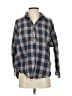 A Shirt Thing Plaid Blue Long Sleeve Button-Down Shirt Size S - photo 1