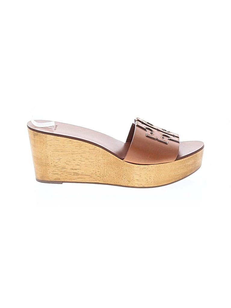 Pre-owned Tory Burch Wedges In Brown