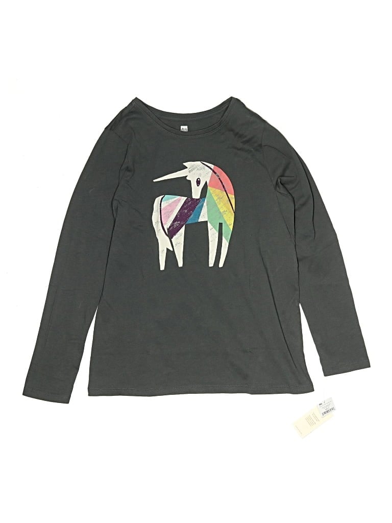 Tea Kids' Long Sleeve T-shirt In Gray