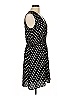 H&M 100% Polyester Polka Dots Black Casual Dress Size 10 - photo 4