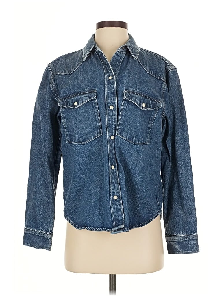 Pre-owned Abercrombie & Fitch Denim Jacket In Blue