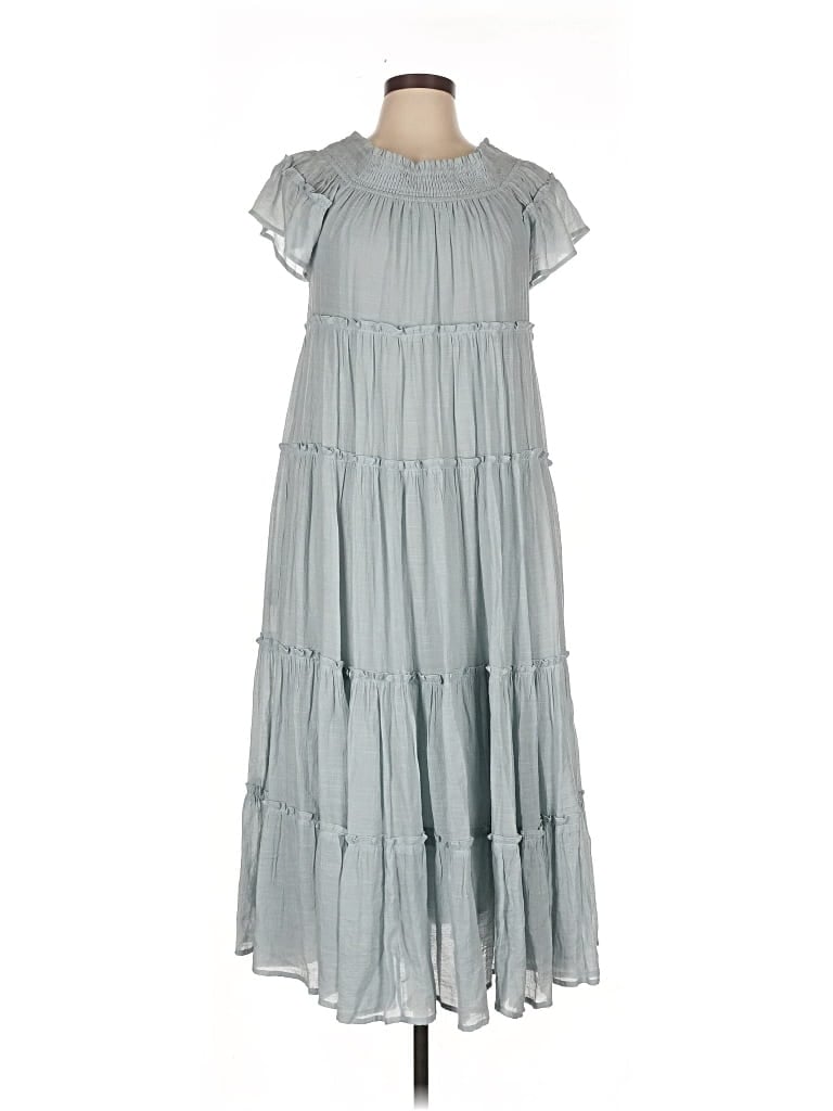 Pre-owned Flawless Casual Dress In Gray