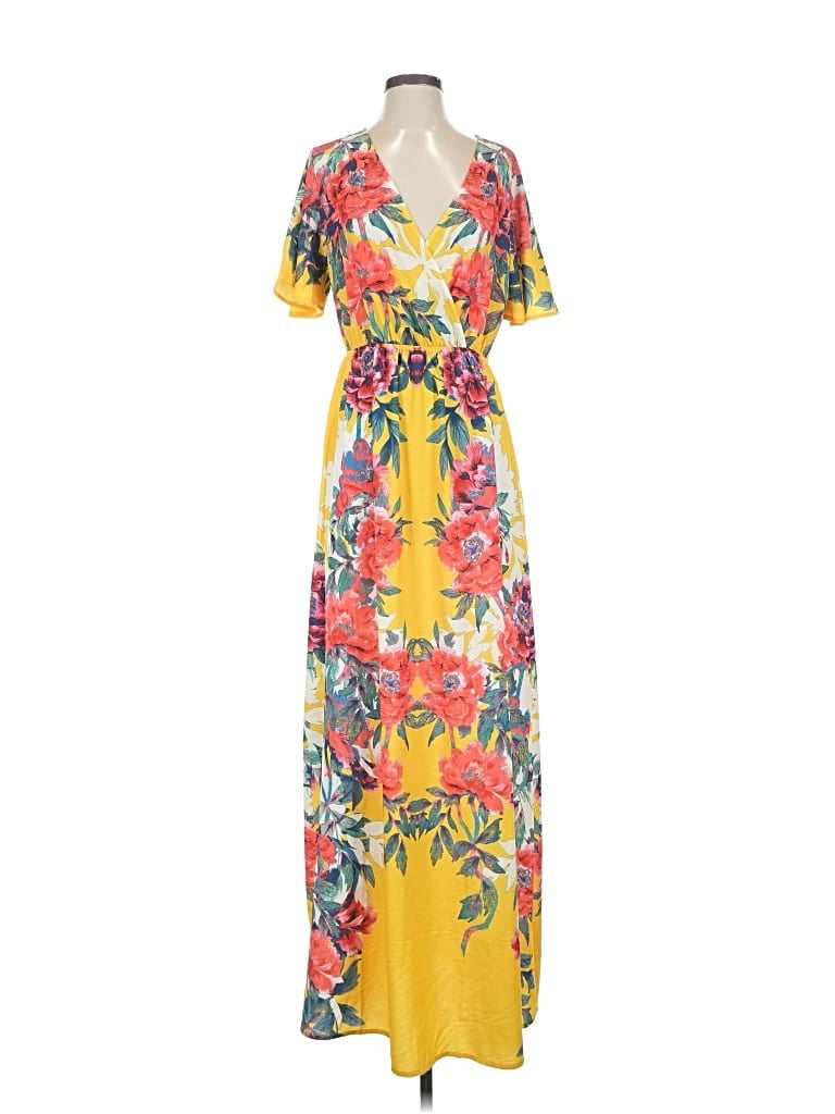 Pre-owned Flying Tomato Casual Dress In Yellow