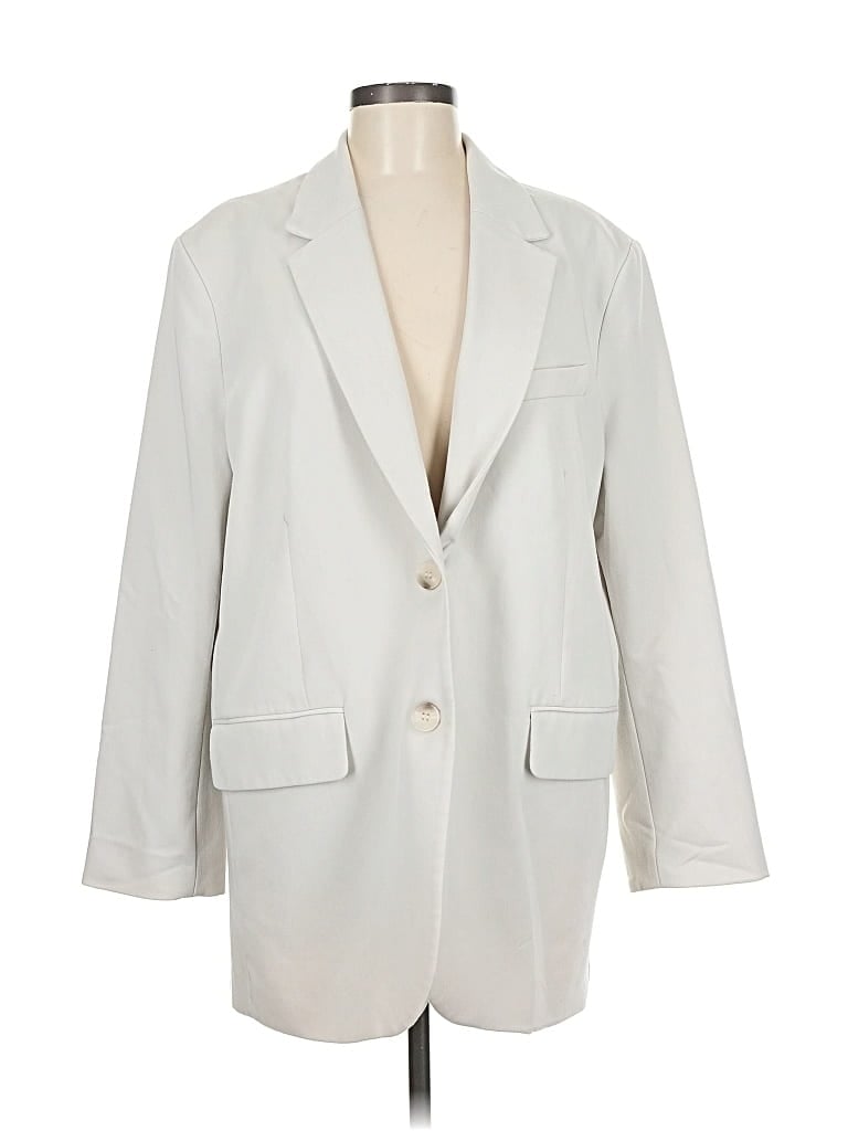 H&M Pre-owned Blazer Jacket In White