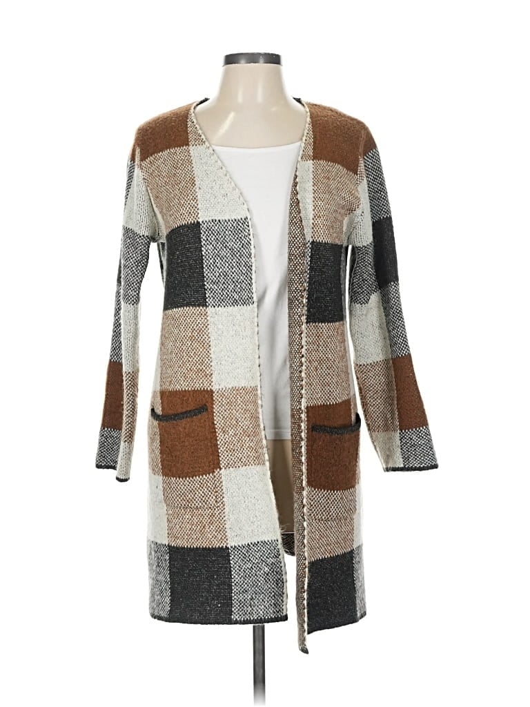 Pre-owned Fortune + Ivy Cardigan Sweater In Brown