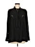Rag & Bone 100% Silk Black Long Sleeve Silk Top Size XXS - photo 1