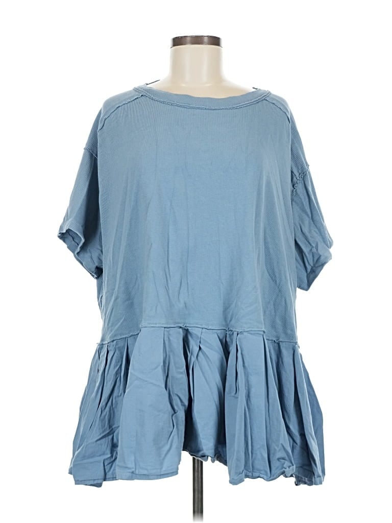 Pre-owned We The Free Casual Dress In Blue