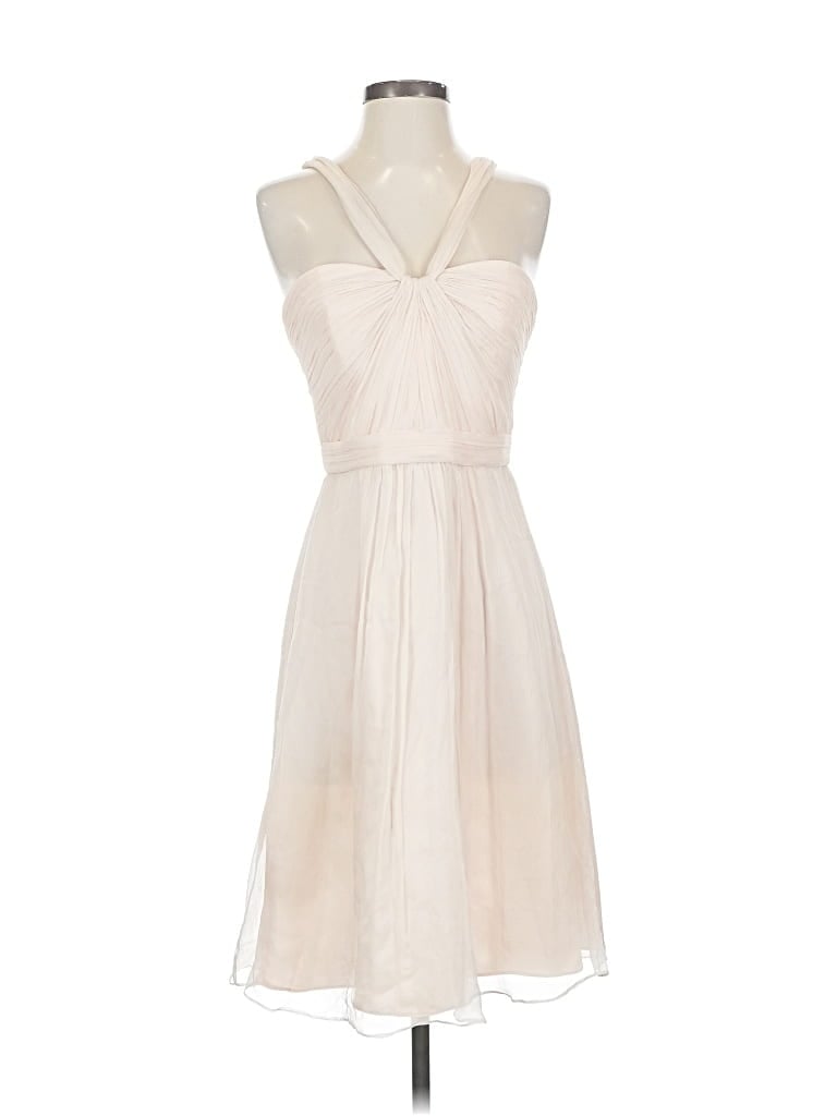 Pre-owned Amsale Cocktail Dress In White