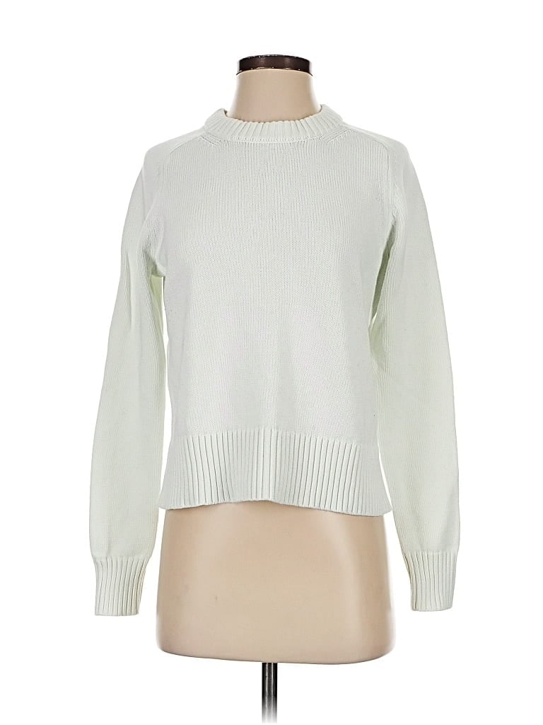 Pre-owned Banana Republic Turtleneck Sweater In White