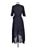 Bobeau Polka Dots Blue Casual Dress Size L - photo 2