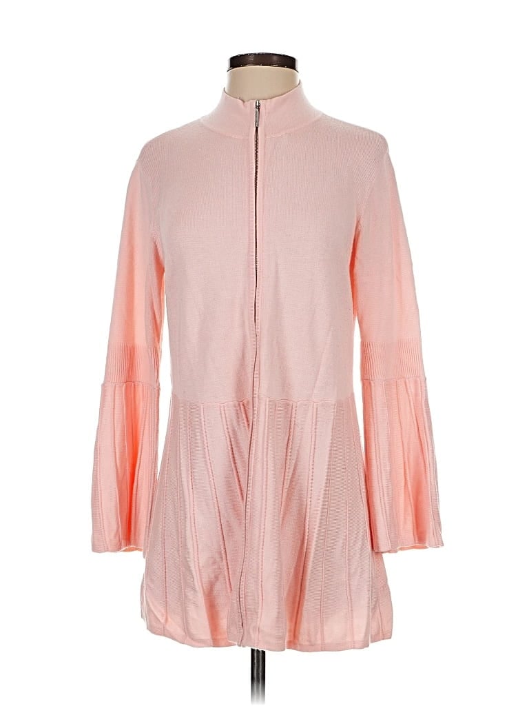 Pre-owned H By Halston Cardigan Sweater In Pink