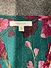 Maurices Floral Burgundy 3/4 Sleeve Blouse Size S - photo 7