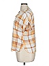 Harve Benard Plaid Tan Short Sleeve Blouse Size XL - photo 5