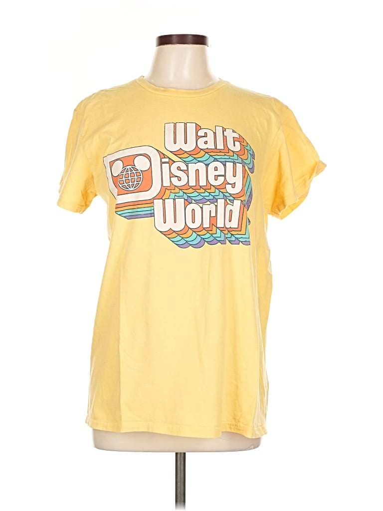 Pre-owned Disney Short Sleeve T-shirt In Yellow