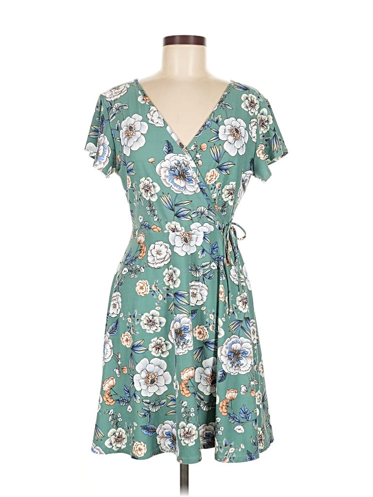 Pre-owned Kaileigh Casual Dress In Blue