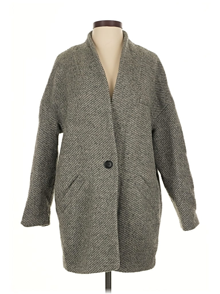 Pre-owned Mango Cardigan Sweater In Gray