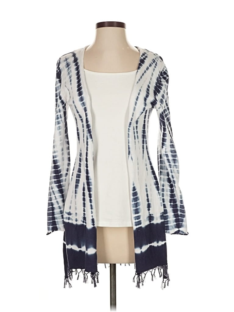 Pre-owned Soft Surroundings Cardigan Sweater In Blue